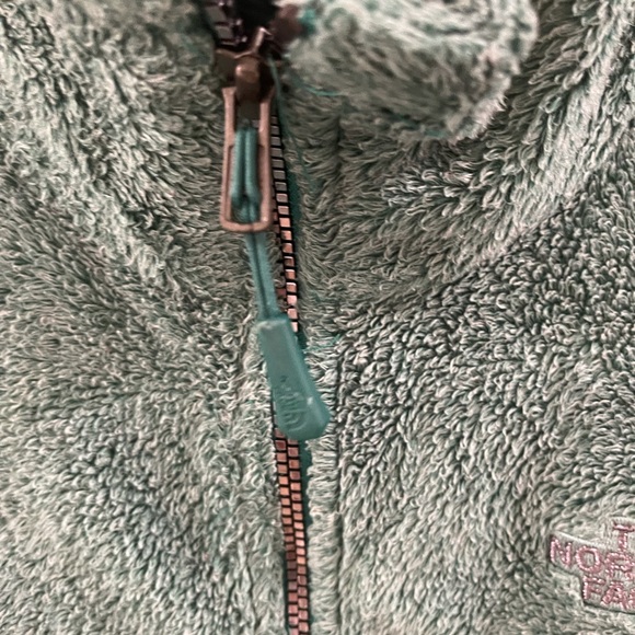 Blue green the North Face zippered jacket - Picture 4 of 7